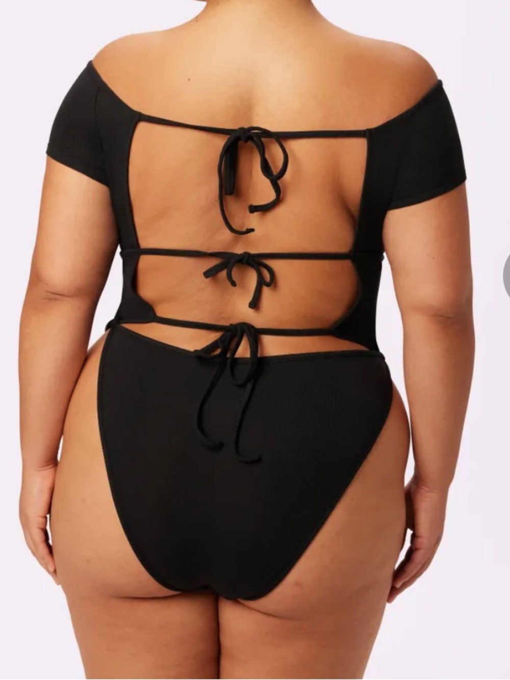 Comfort Rib Tie-Back Bodysuit | Lush Rib - Picture 2 of 2